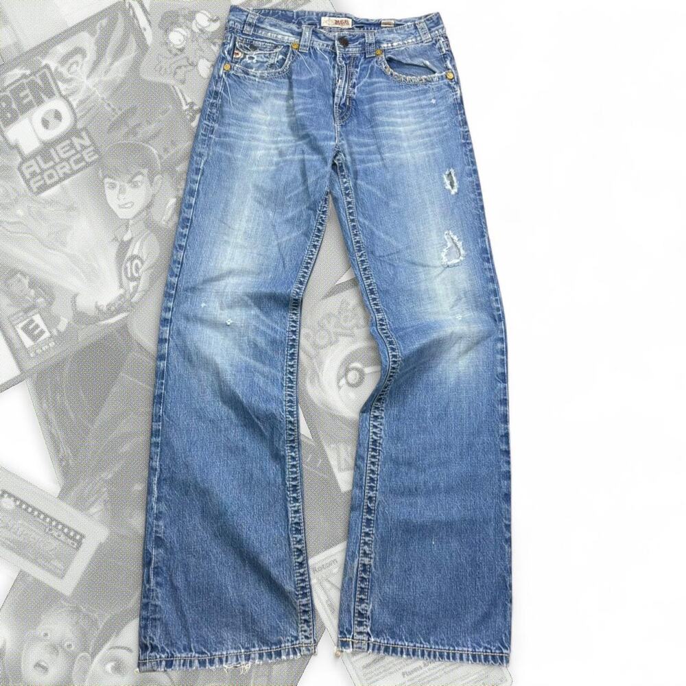 Vintage Mek Denim Western Baggy Bootcut Denim Jeans